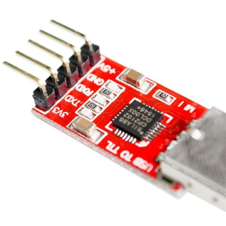 Konwerter USB - RS232/TTL/UART - wyjście 3,3V/5V - CP2102 - Arduino