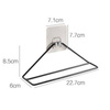 Self-adhesive flip-flop holder - black - Wall flip-flop hanger