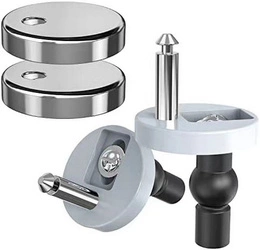 Zestaw do mocowania deski sedesowej 14mm - z kołnierzem 45mm - śruby mocujące - 2szt