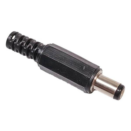 DC 5.5mm/2.5mm jack connector - female for soldered cable - for chargers
