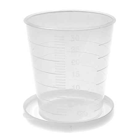 Miarka 30ml - Pojemnik plastikowy z pokrywką - zamykany
