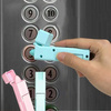 Assistant for contactless door opening - pink - portable elevator button