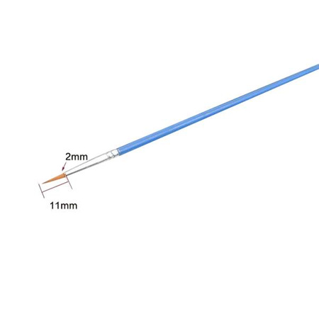 Pędzel precyzyjny 11x2mm - mały pędzel do malowania akwarelą