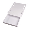 Self-adhesive drawer - white - 215x130x28mm - desk organizer for pens and small items
