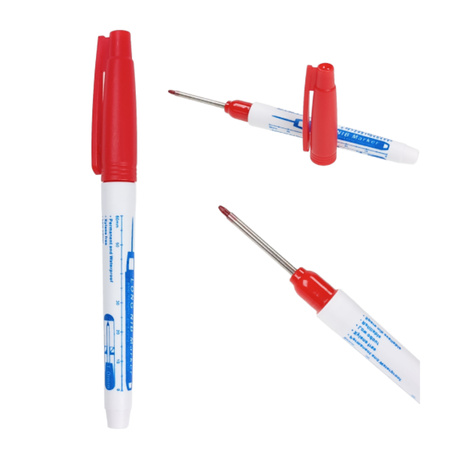 Borehole marker - red - LONG NIB Marker with 30mm long tip