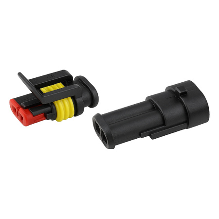 Złącze Superseal 2-PIN komplet - wtyk+gniazdo 2PIN - złącze hermetyczne -szczelne