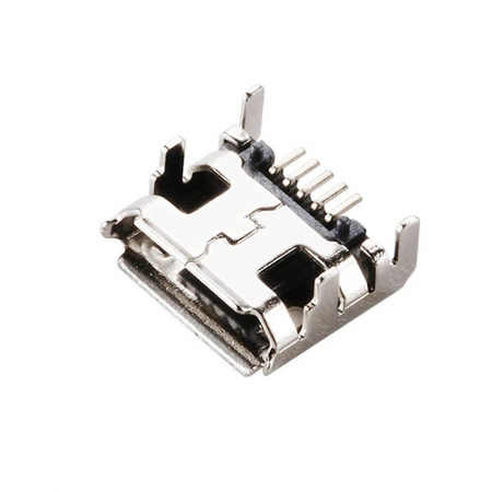 Gniazdo żeńskie Micro USB - 5PIN 4-nóżki DIP - gniazdo MICRO7.2 - 10 szt.