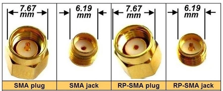 Przejście - SMA jack do KFD 5mm jack- adapter 1 szt