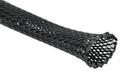 Oplot na przewody 8mm - Oplot poliestrowy/ Plecionka - black - 1mb