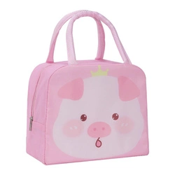 Torba Śniadaniowa Termiczna Lunch Bag Box Różowa Świnka Izolacyjna  