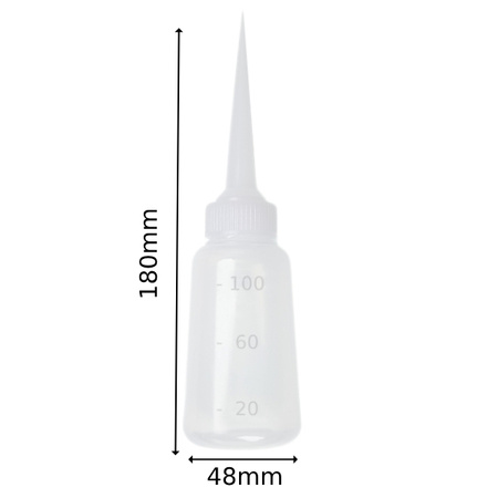100ml bottle with applicator - liquid dispensing container